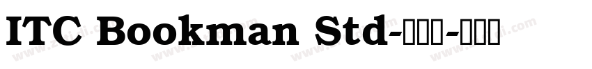 ITC Bookman Std-半粗体字体转换